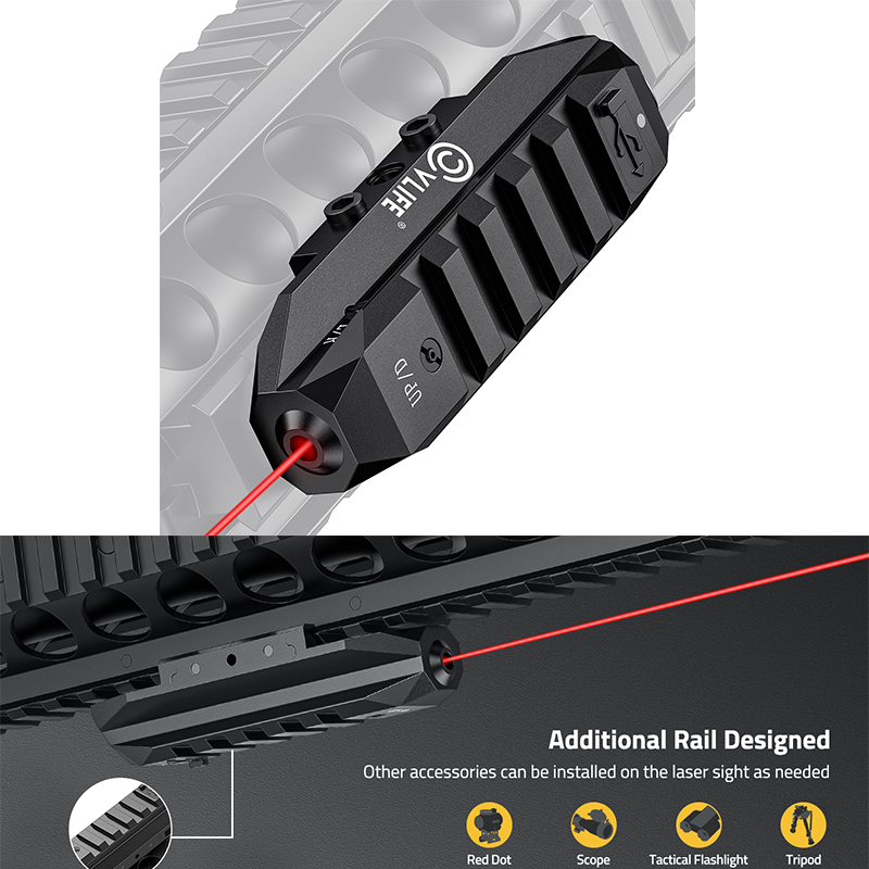 Industrial Laser Pointer - رؤية ليزر منخفضة المستوى CVLIFE للبندقية
