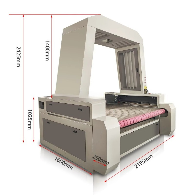 Industrial Laser Fabric Cutter - آلة القطع بالليزر بكاميرا CCD 1610
