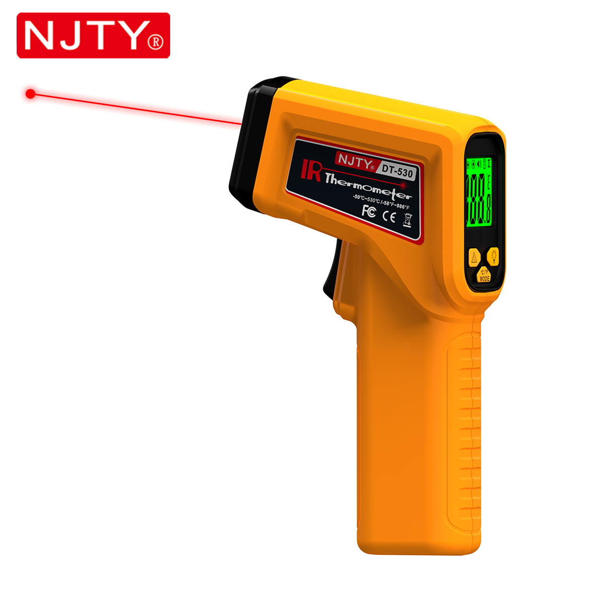 Industrial Infrared Laser - NJTY ميزان الحرارة بالأشعة تحت الحمراء