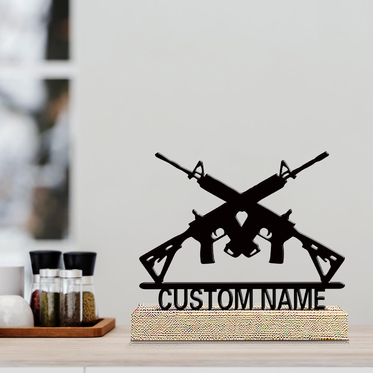 Desktop Laser Engraver - قطعة واحدة من الزخارف المعدنية القابلة
