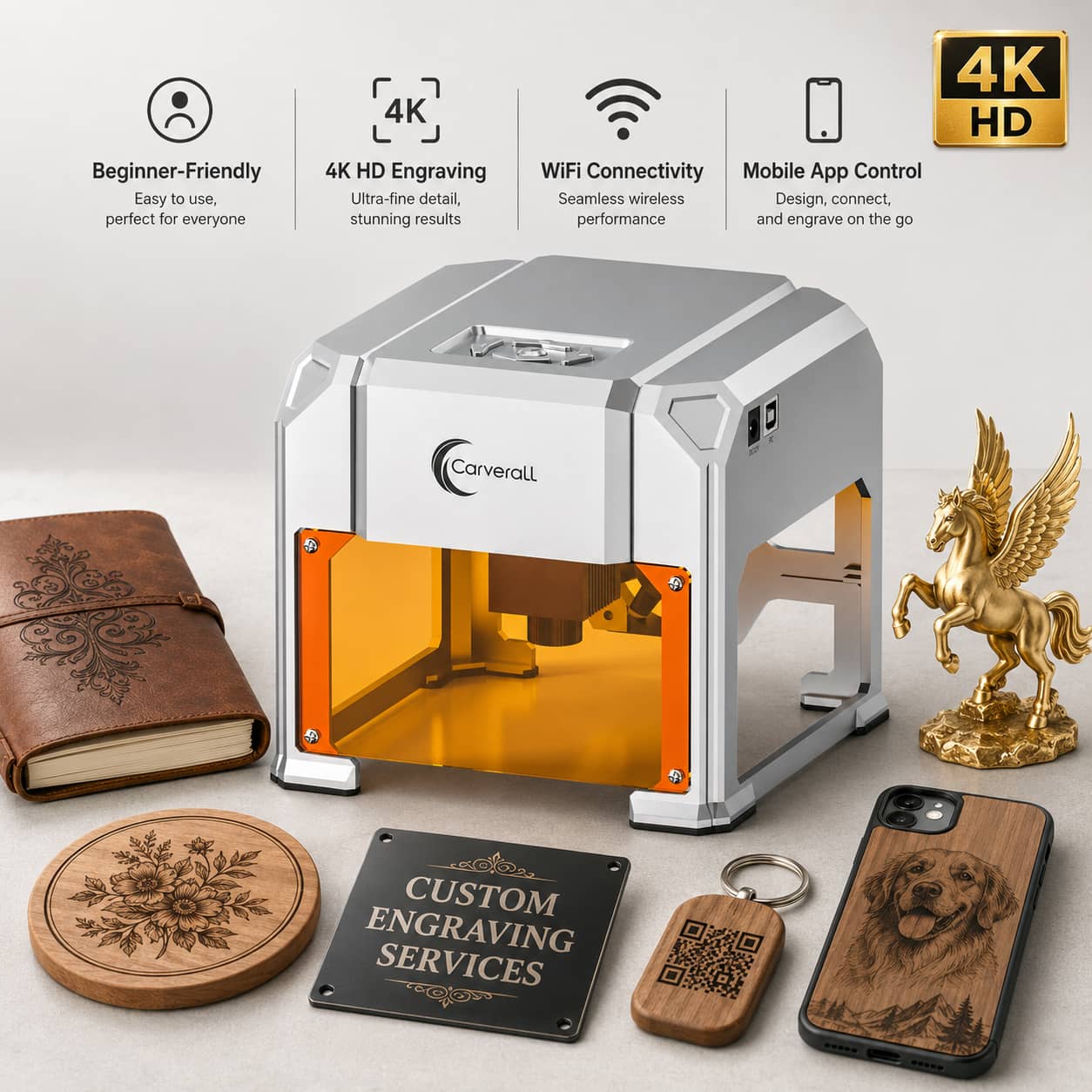 Industrial Laser Engraver For Metal - آلة نقش بالليزر من كارفرال، طراز