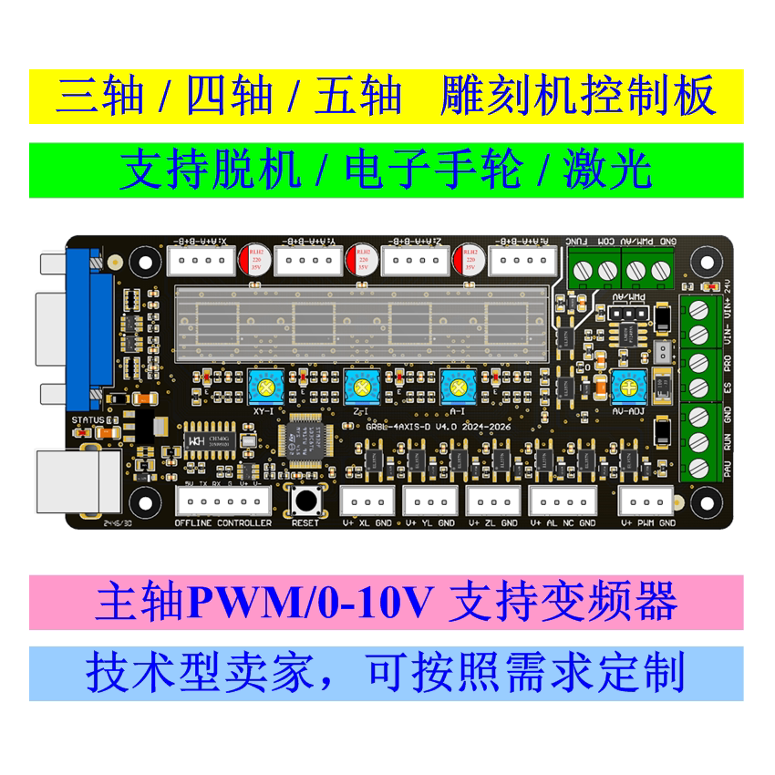 Laser Controller Board - لوحة تحكم آلة النقش ثلاثية المحاور