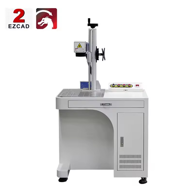 آلة نقش بالليزر الليفي 50 واط  - مراجعة Industrial Laser Engraver For Metal وسعره