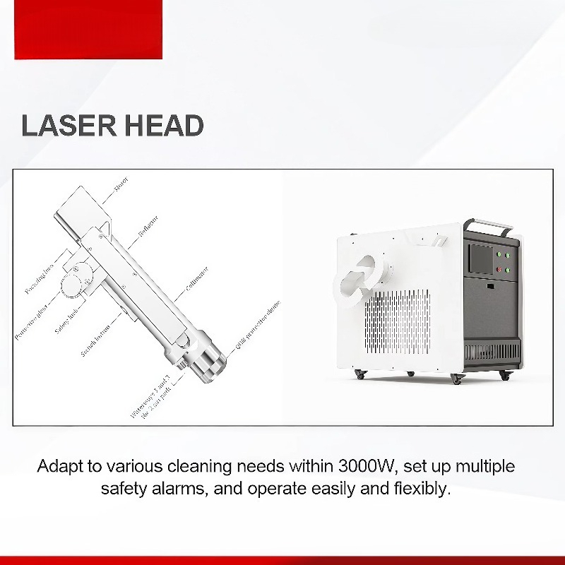 جهاز تنظيف بالليزر محمول للاست - مراجعة Industrial Laser Cleaning Machine وسعره