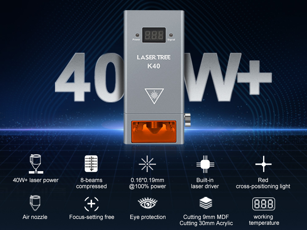 مجموعة وحدة ليزر ديود أزرق 20  - مراجعة Diode Laser Module وسعره
