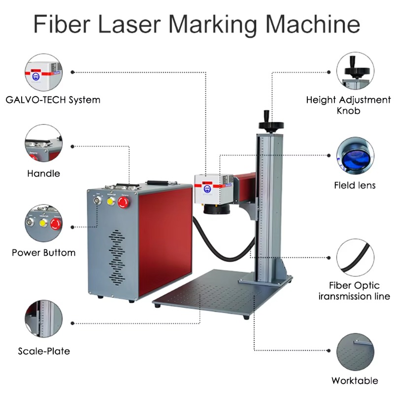 جهاز نقش بالليزر محمول عالي ال - مراجعة Industrial Laser Engraver For Metal وسعره
