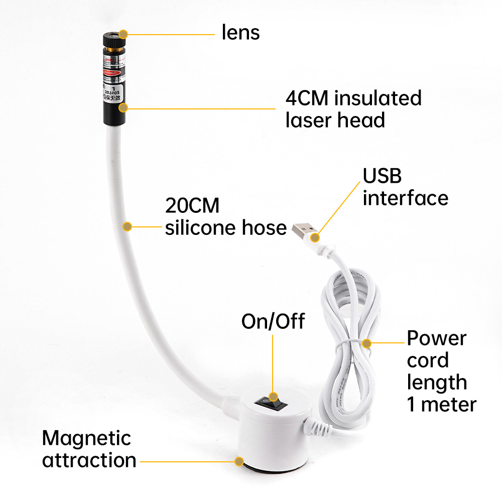 USB بالطاقة ضوء الليزر الأحمر  - مراجعة Industrial Laser Line وسعره