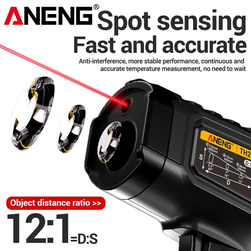 ANENG TH202 موازين الحرارة الص - مراجعة Industrial Infrared Laser وسعره