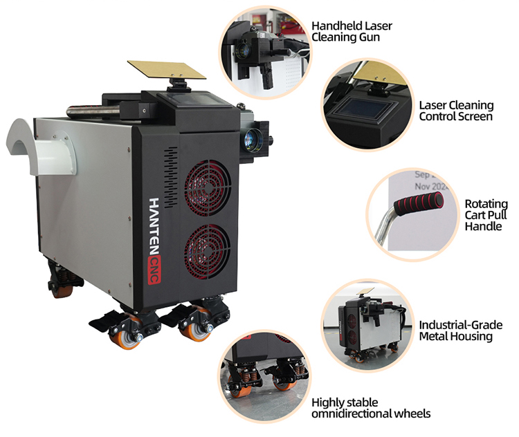 منظف ليزر نبضي 500 واط مبرد با - مراجعة Industrial Laser Paint Remover وسعره