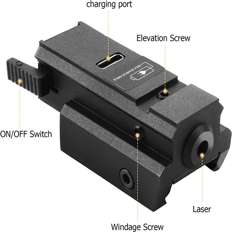 USB شحن البصر بالليزر الأحمر ا - مراجعة Industrial Laser Pointer وسعره