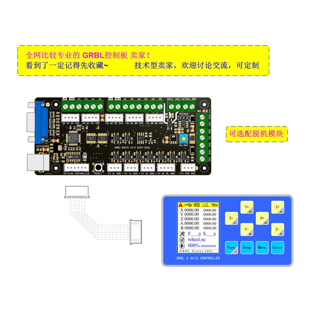 لوحة تحكم آلة النقش ثلاثية الم - مراجعة Laser Controller Board وسعره