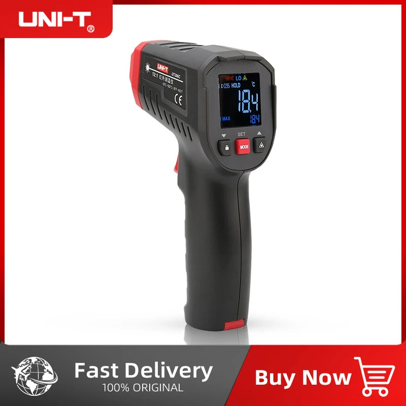 UNI-T ميزان الحرارة الرقمي عدم - مراجعة Industrial Infrared Laser وسعره