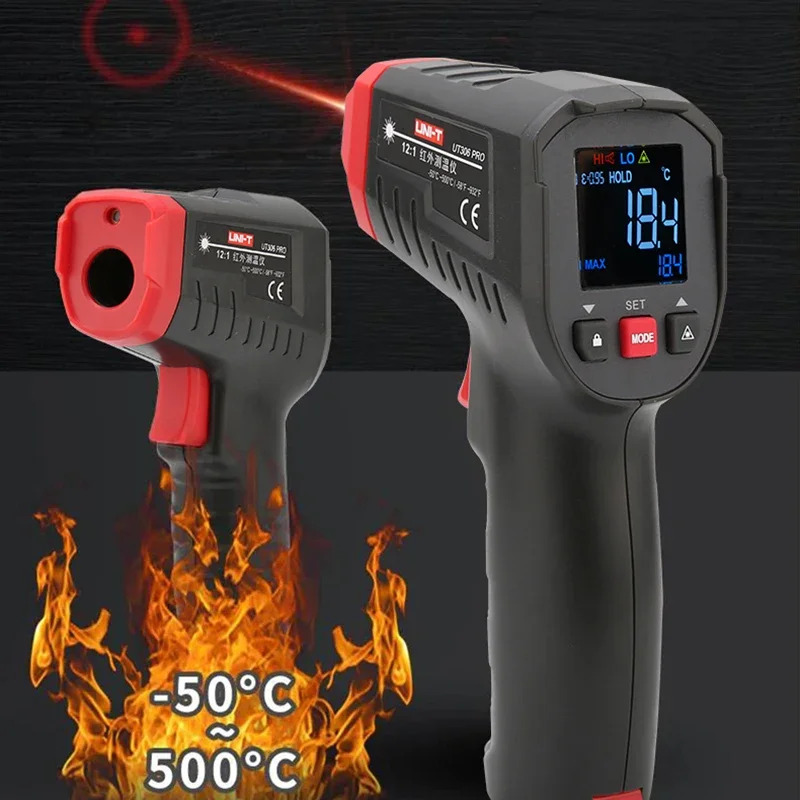 UNI-T ميزان الحرارة الرقمي عدم - مراجعة Industrial Infrared Laser وسعره