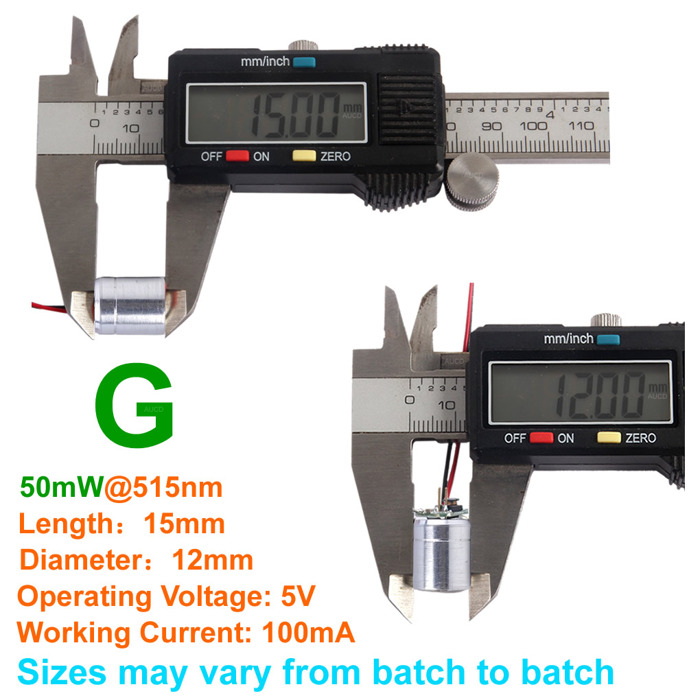 وحدة ليزر بقطر 12×15 ملم، 5 فو - مراجعة Diode Laser Module وسعره