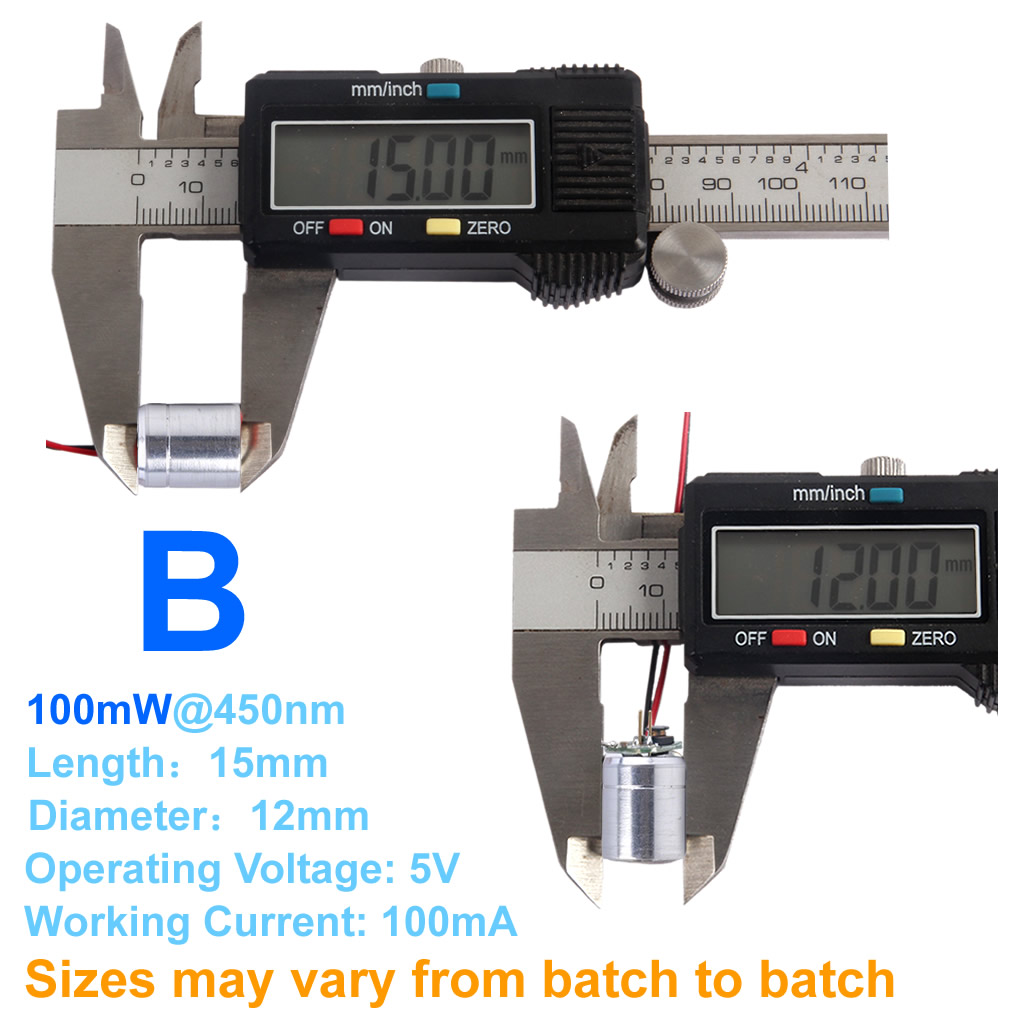 وحدة ليزر بقطر 12×15 ملم، 5 فو - مراجعة Diode Laser Module وسعره